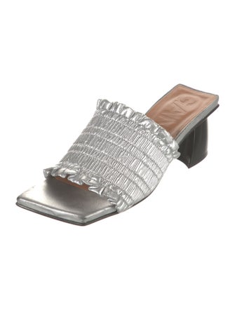 Ganni Leather Slides