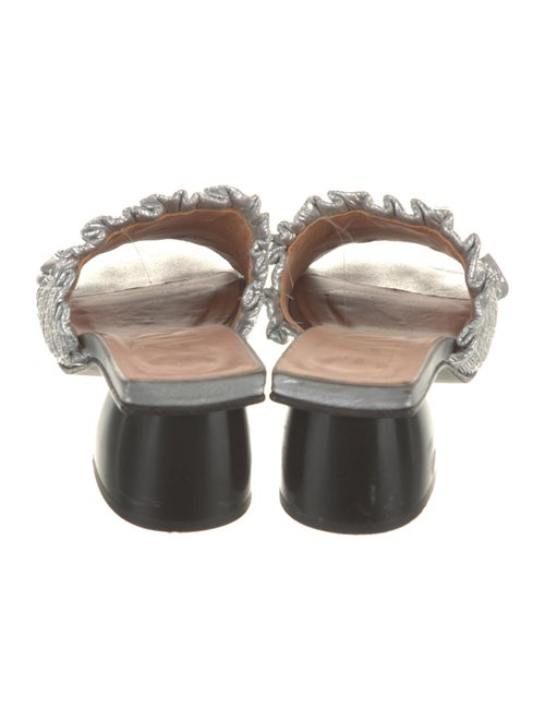 Ganni Leather Slides