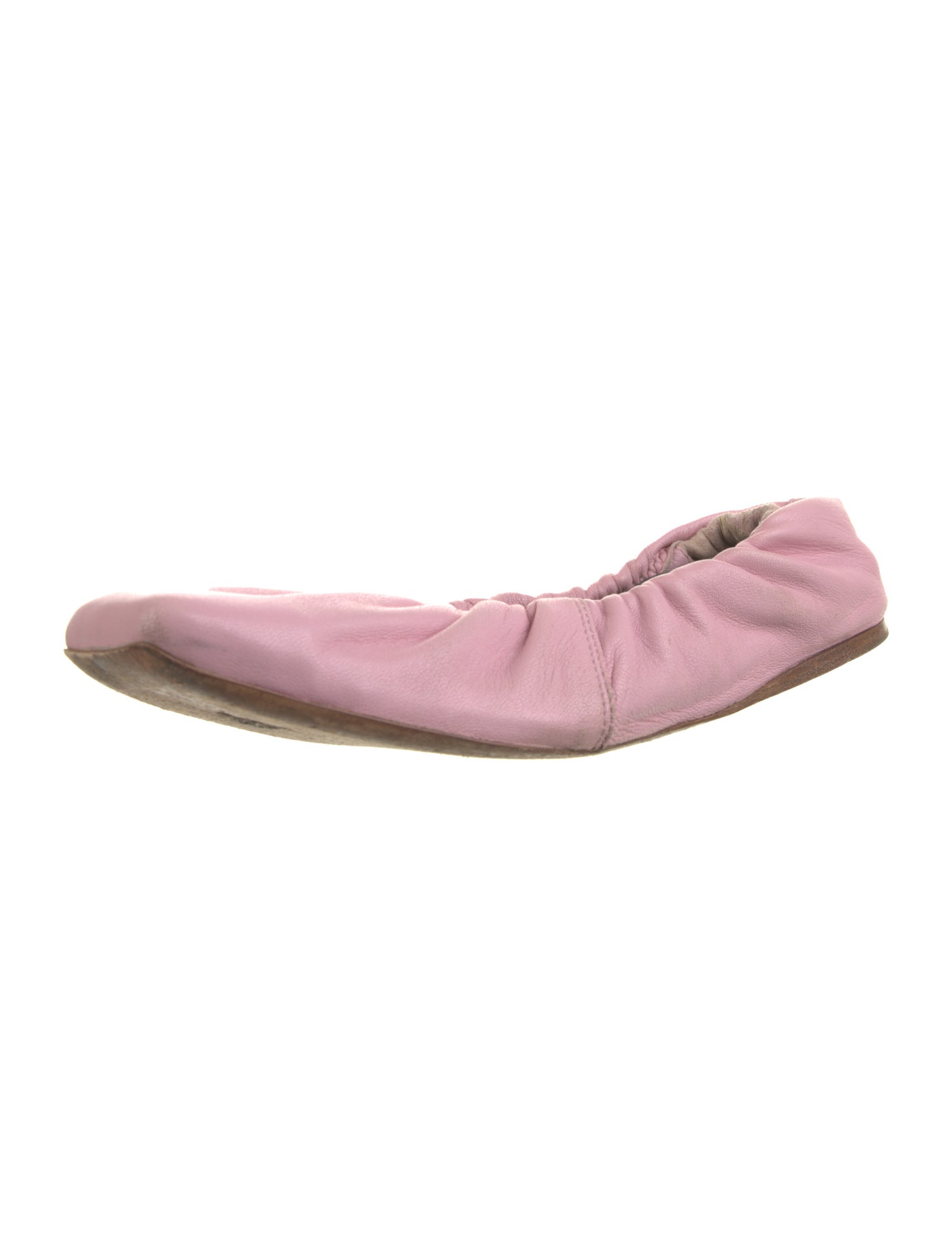 Ganni Leather Ballet Flats
