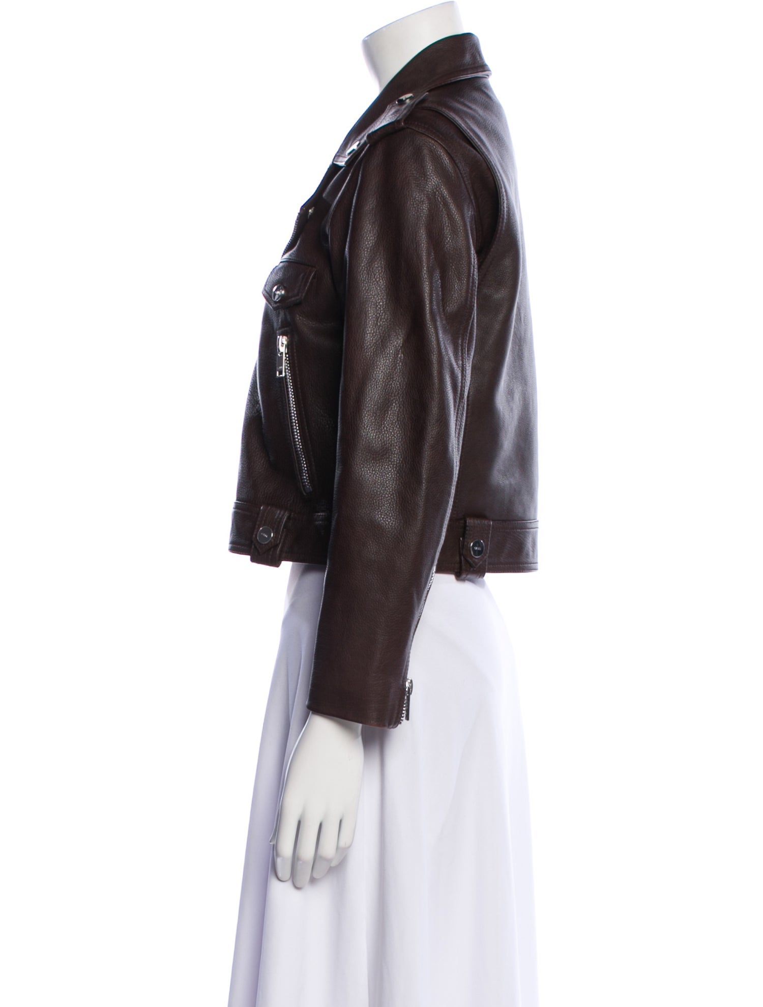 Ganni Leather Biker Jacket