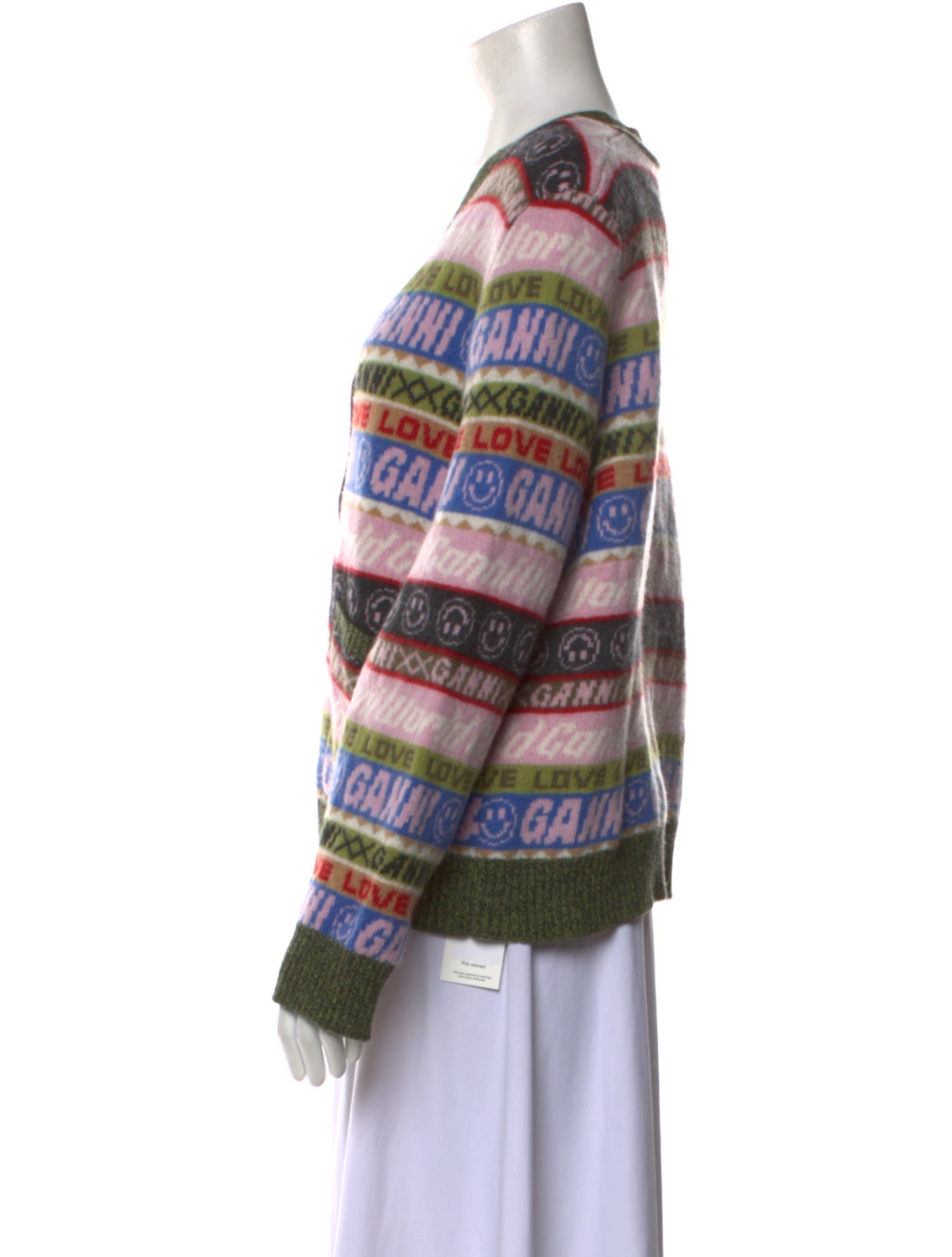 Ganni Wool Striped Sweater