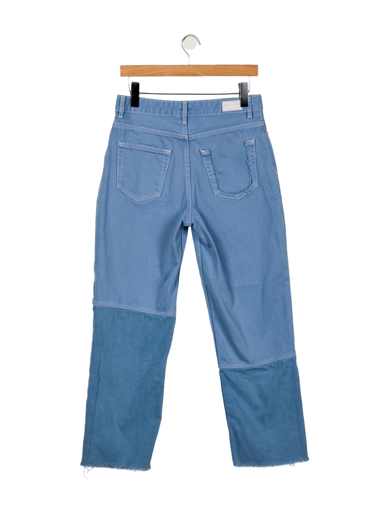 Ganni High-Rise Straight Leg Jeans