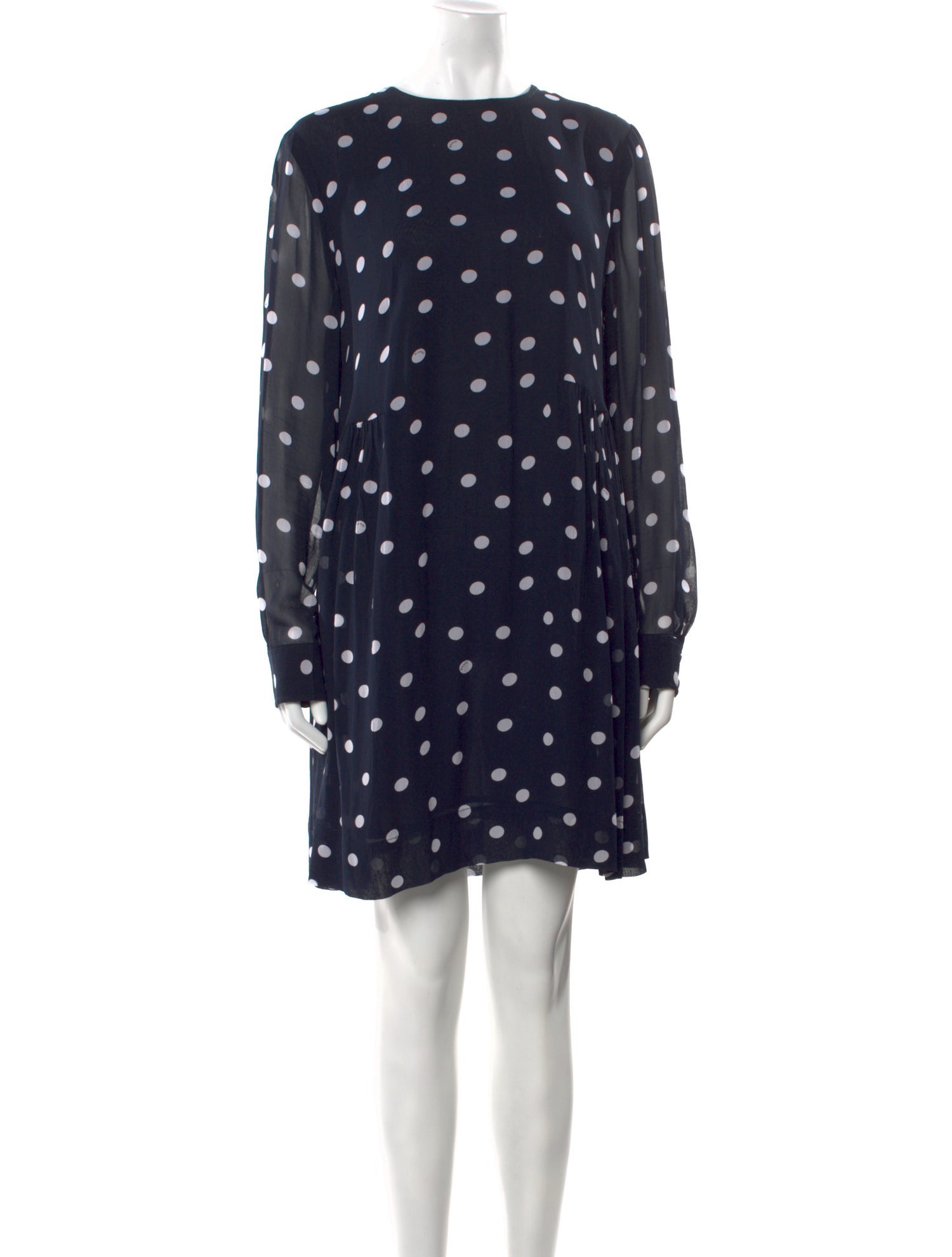 Ganni Polka Dot Print Mini Dress