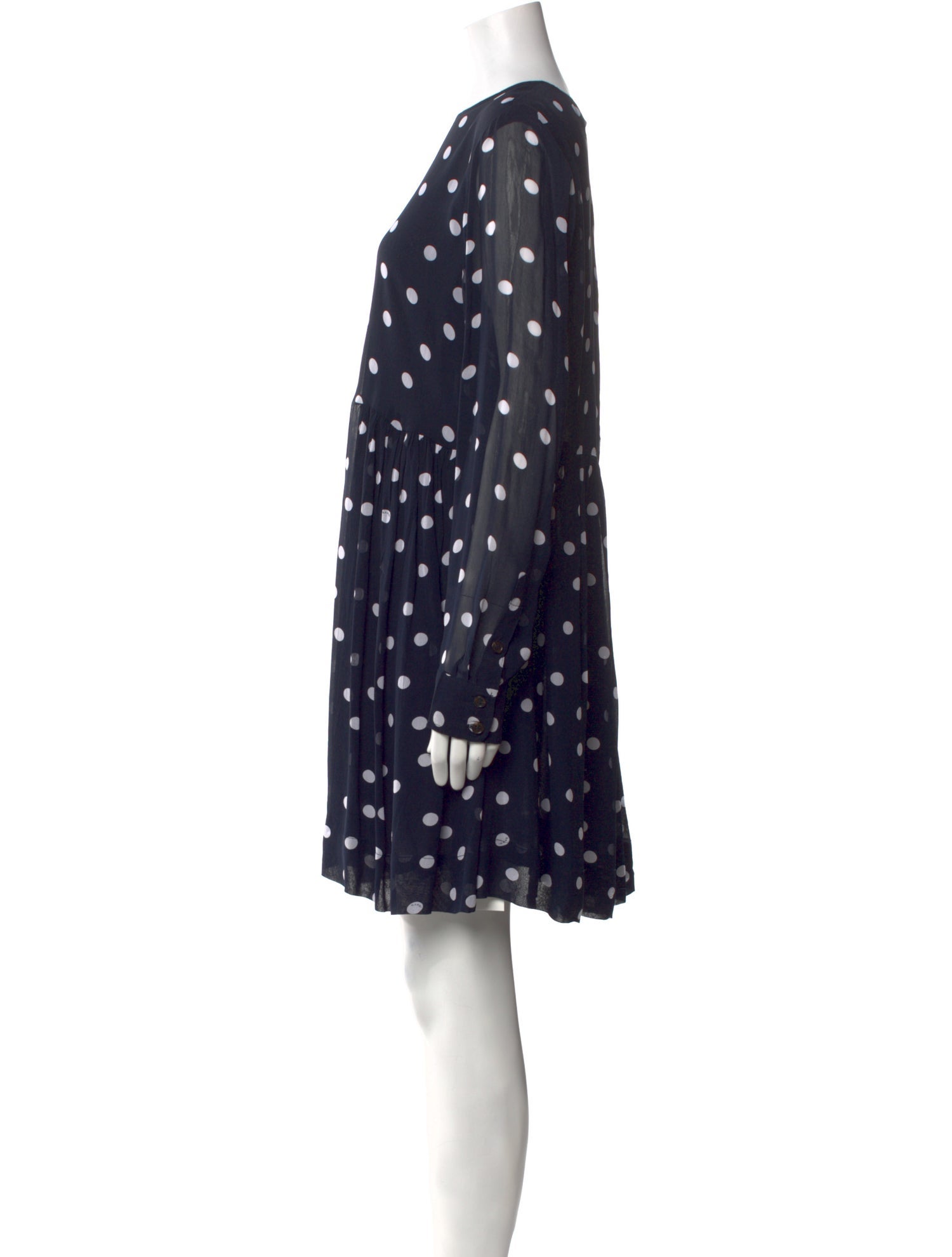 Ganni Polka Dot Print Mini Dress