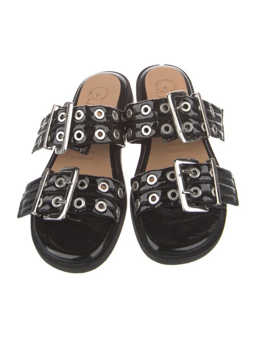 Ganni Patent Leather Slides