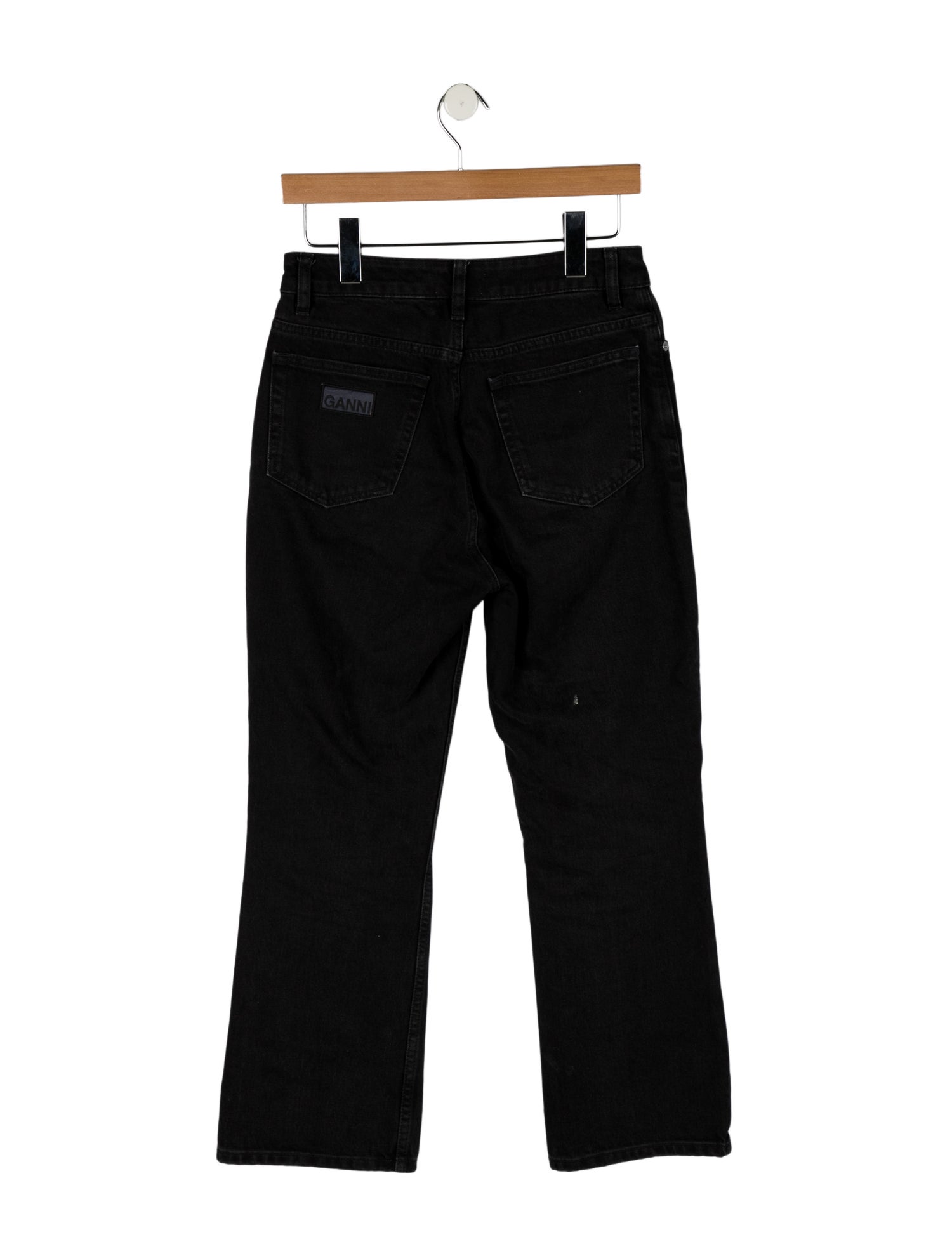 Ganni High-Rise Straight Leg Jeans