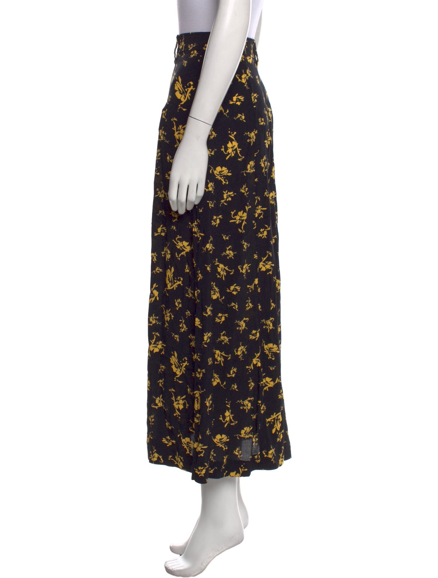 Ganni Floral Print Midi Length Skirt