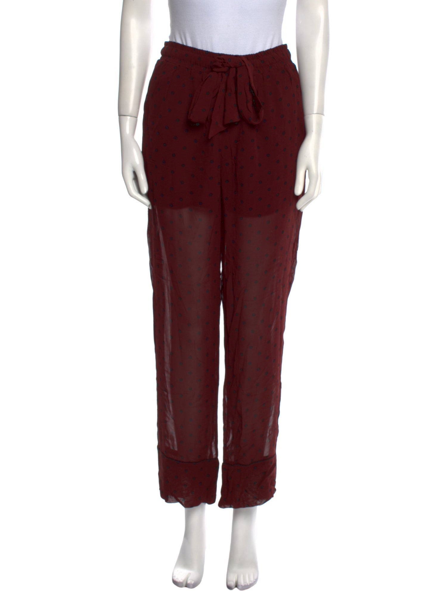 Ganni Polka Dot Print Wide Leg Pants w/ Tags