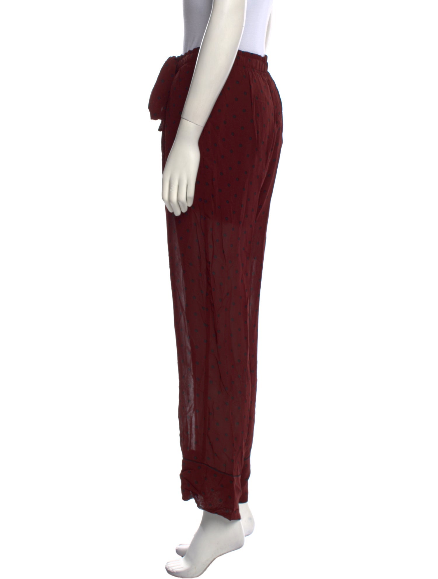 Ganni Polka Dot Print Wide Leg Pants w/ Tags