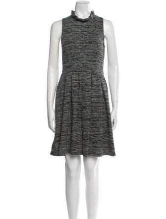 Ganni Tweed Pattern Mini Dress