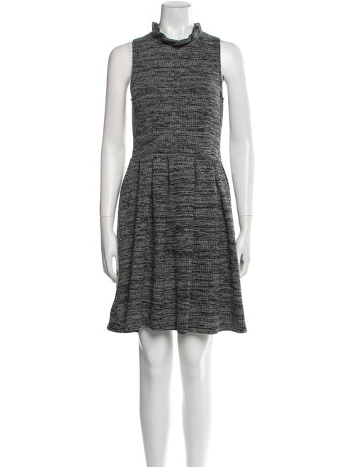 Ganni Tweed Pattern Mini Dress
