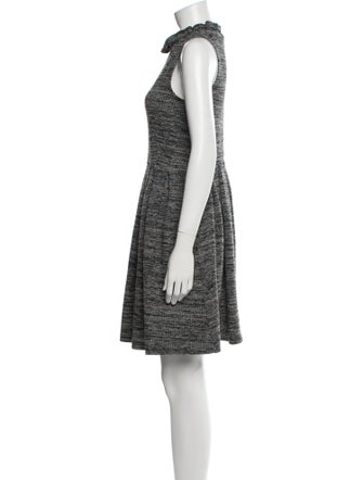 Ganni Tweed Pattern Mini Dress