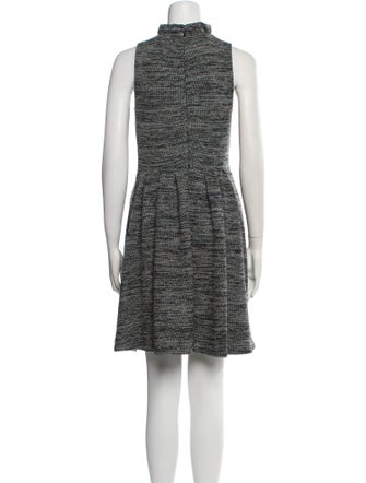 Ganni Tweed Pattern Mini Dress