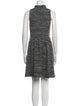 Ganni Tweed Pattern Mini Dress