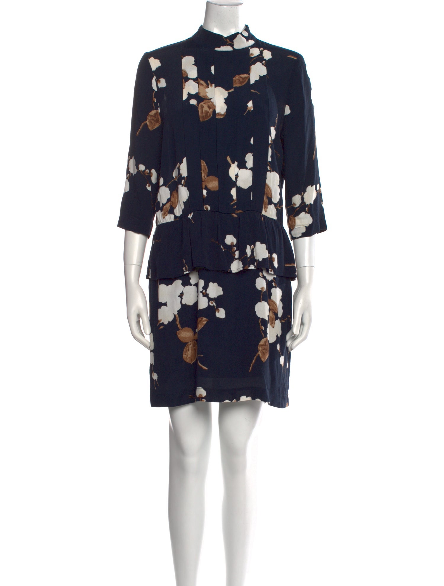 Ganni Floral Print Mini Dress