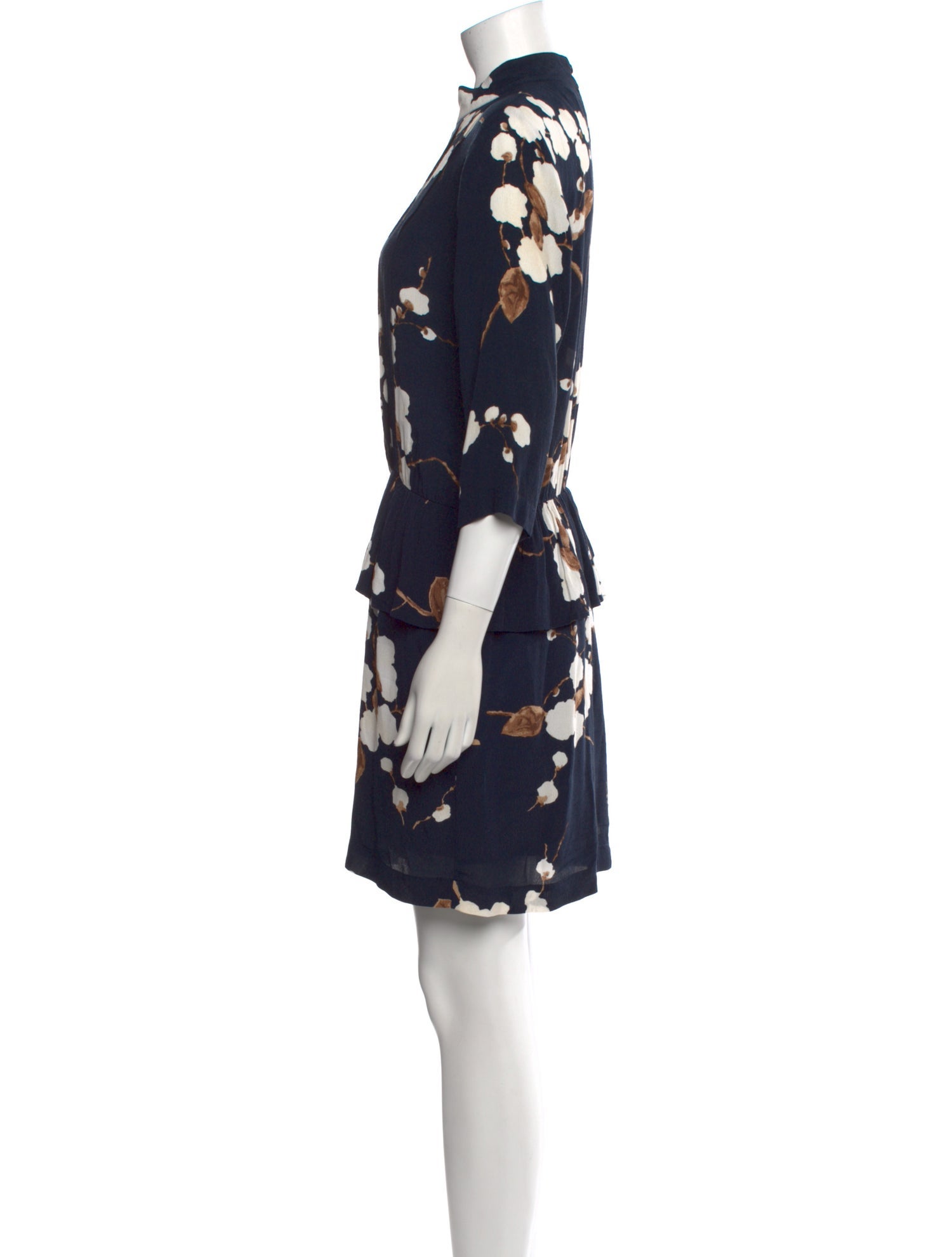 Ganni Floral Print Mini Dress