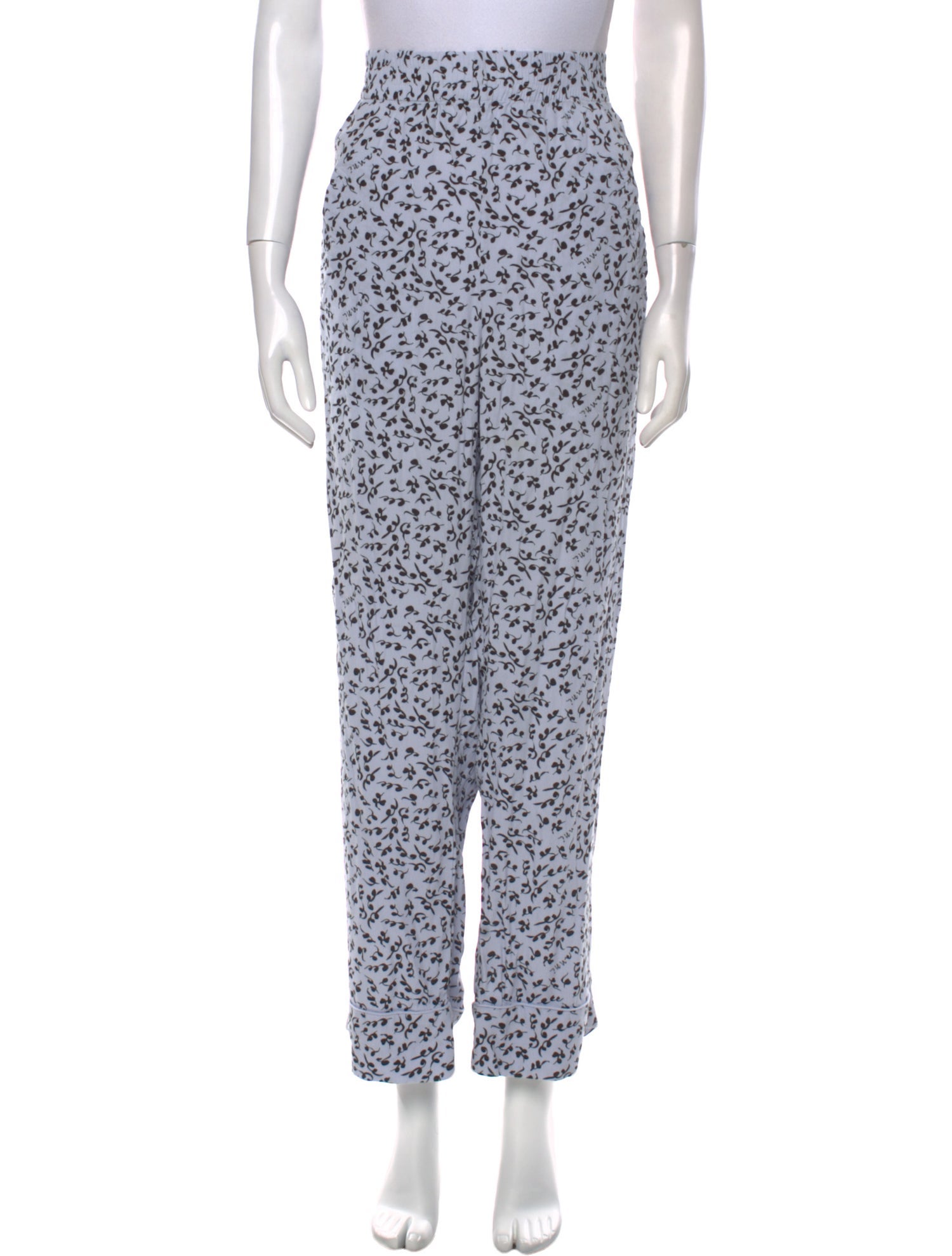 Ganni Printed Straight Leg Pants