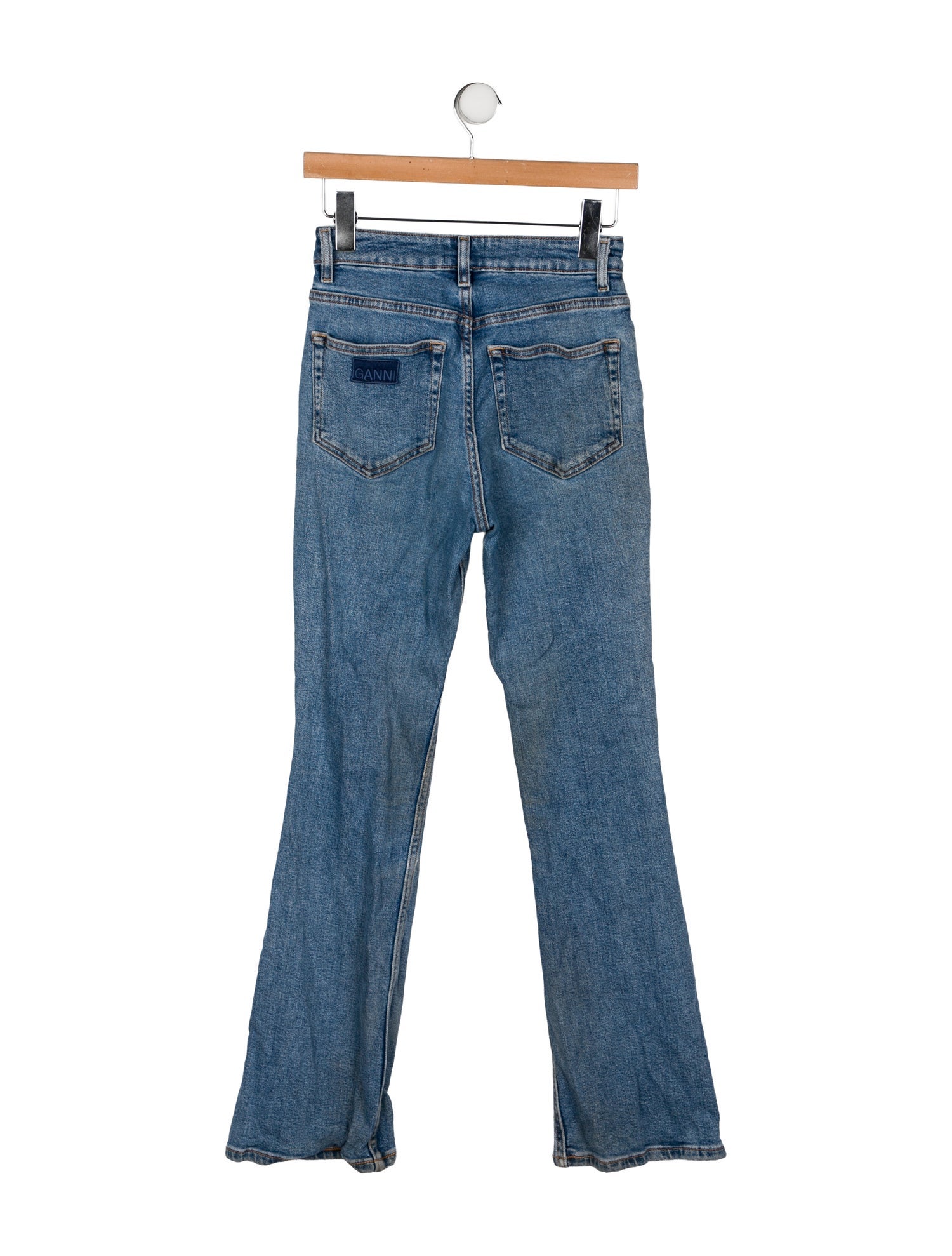 Ganni High-Rise Straight Leg Jeans
