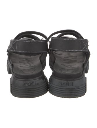 Ganni Rubber Slingback Sandals