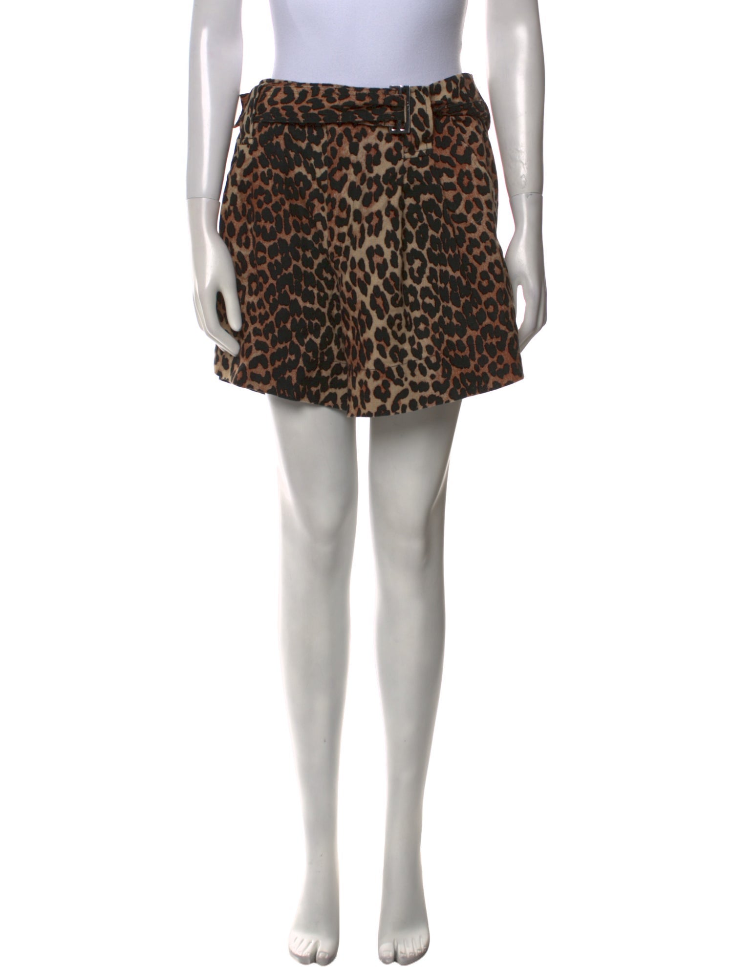 Ganni Linen Knee-Length Shorts