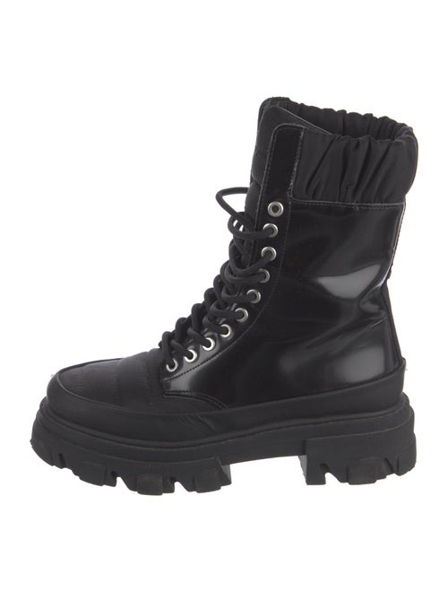 Ganni Leather Combat Boots