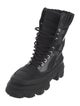 Ganni Leather Combat Boots