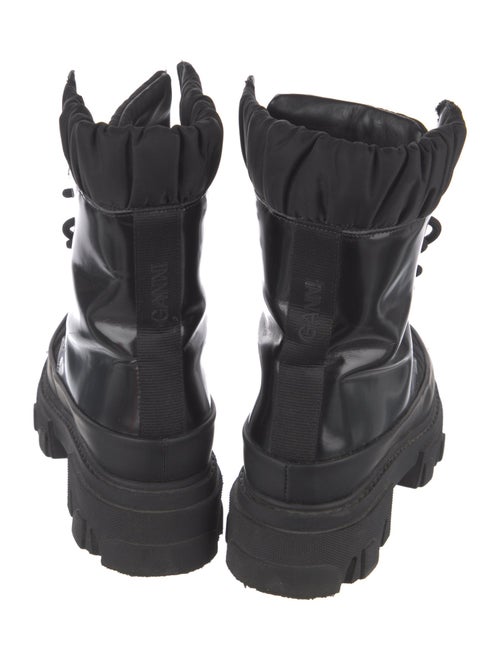 Ganni Leather Combat Boots