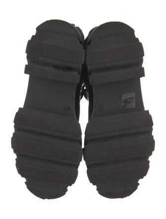 Ganni Leather Combat Boots