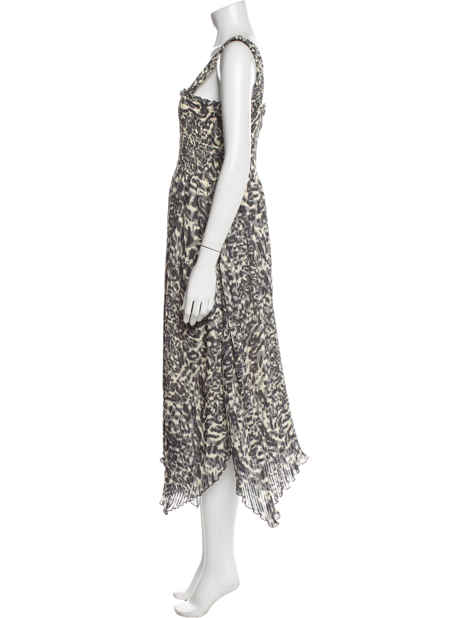 Ganni Animal Print Long Dress w/ Tags