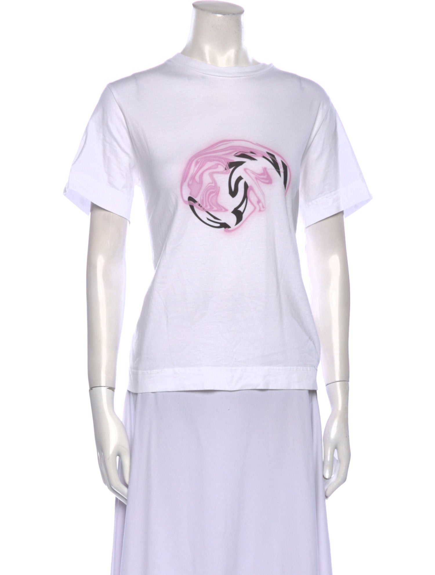 Ganni Graphic Print Crew Neck T-Shirt