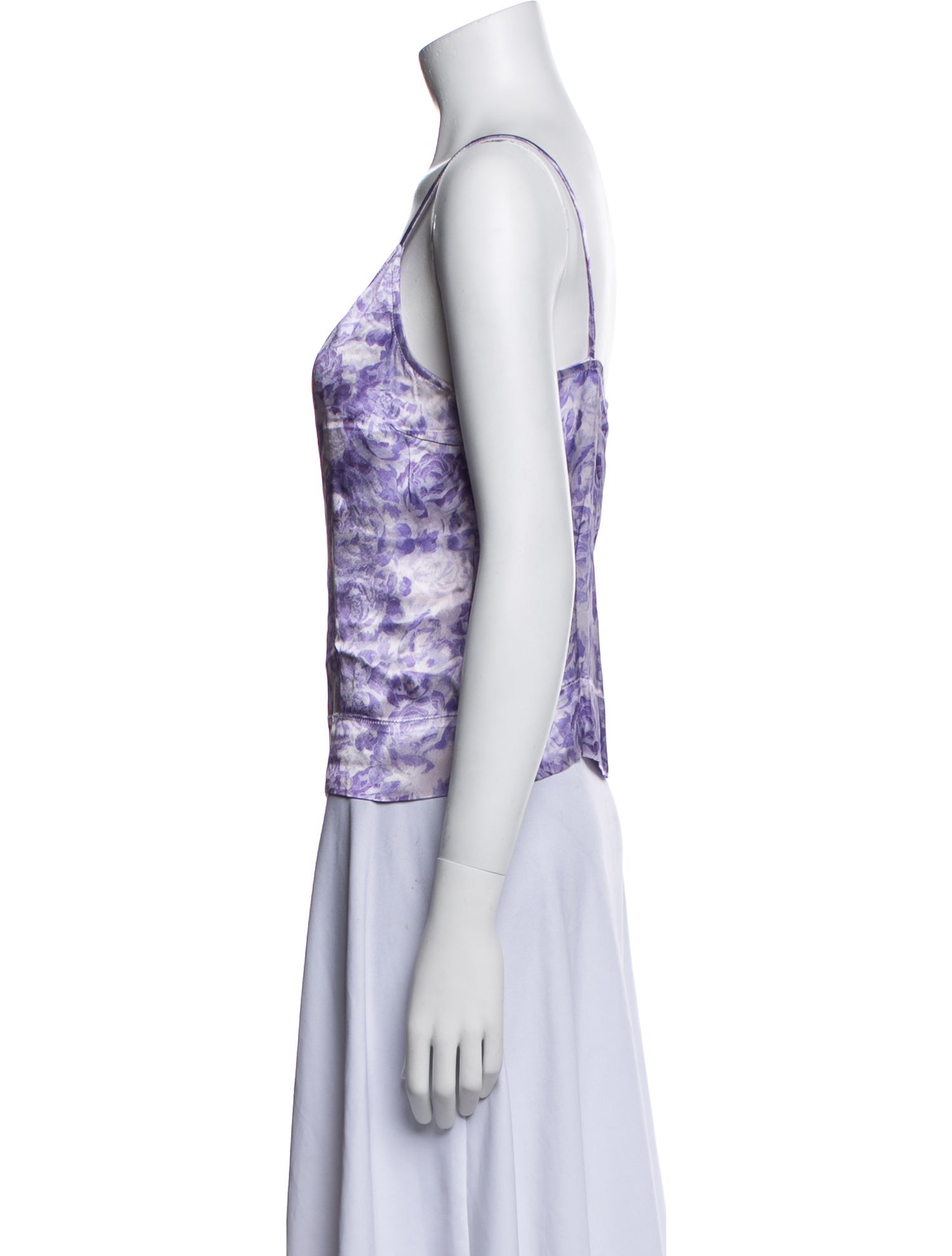 Ganni Printed V-Neck Top w/ Tags