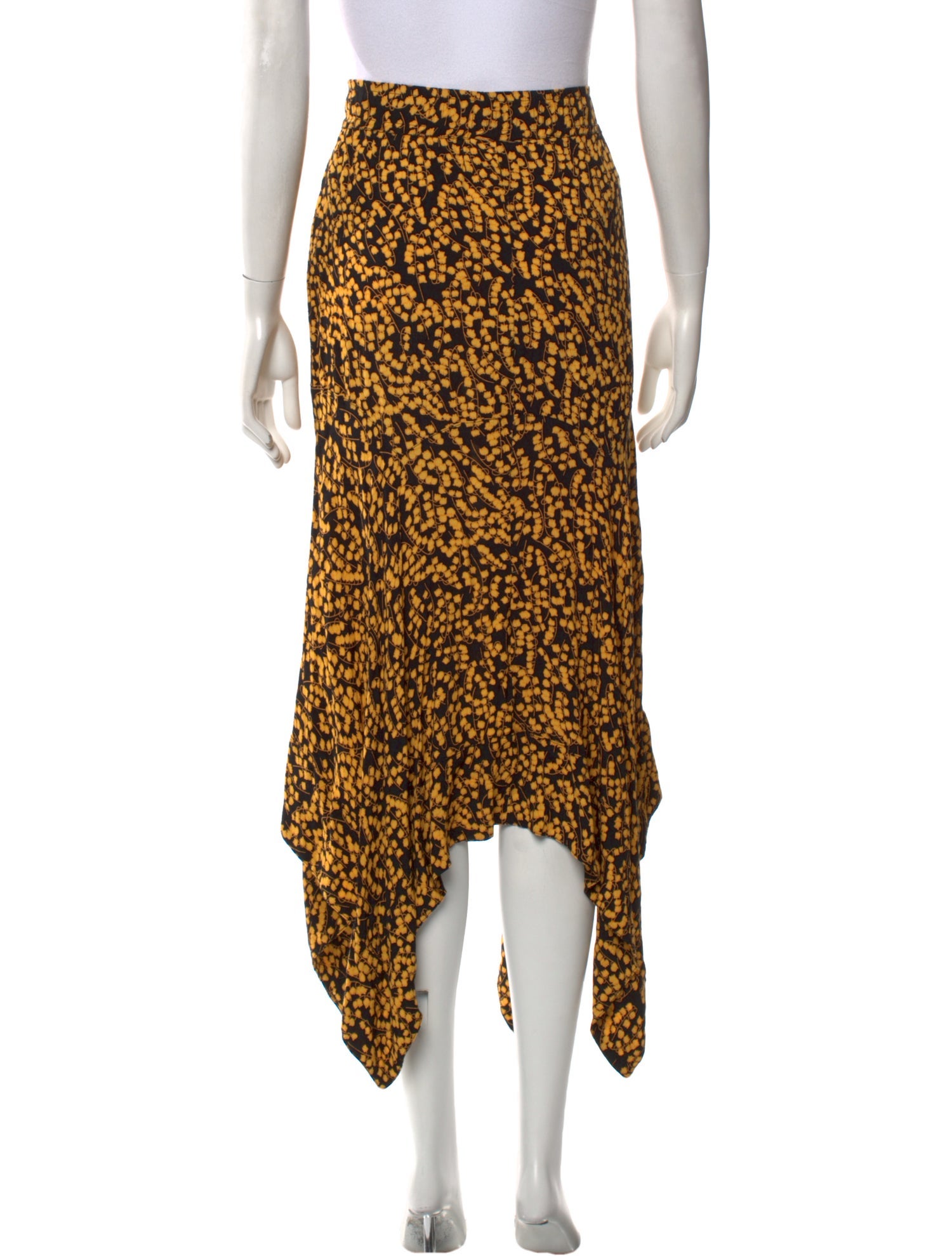Ganni Animal Print Long Skirt