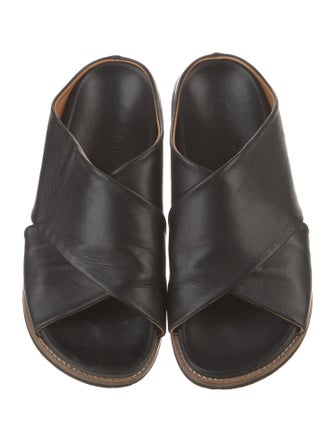 Ganni Leather Slides