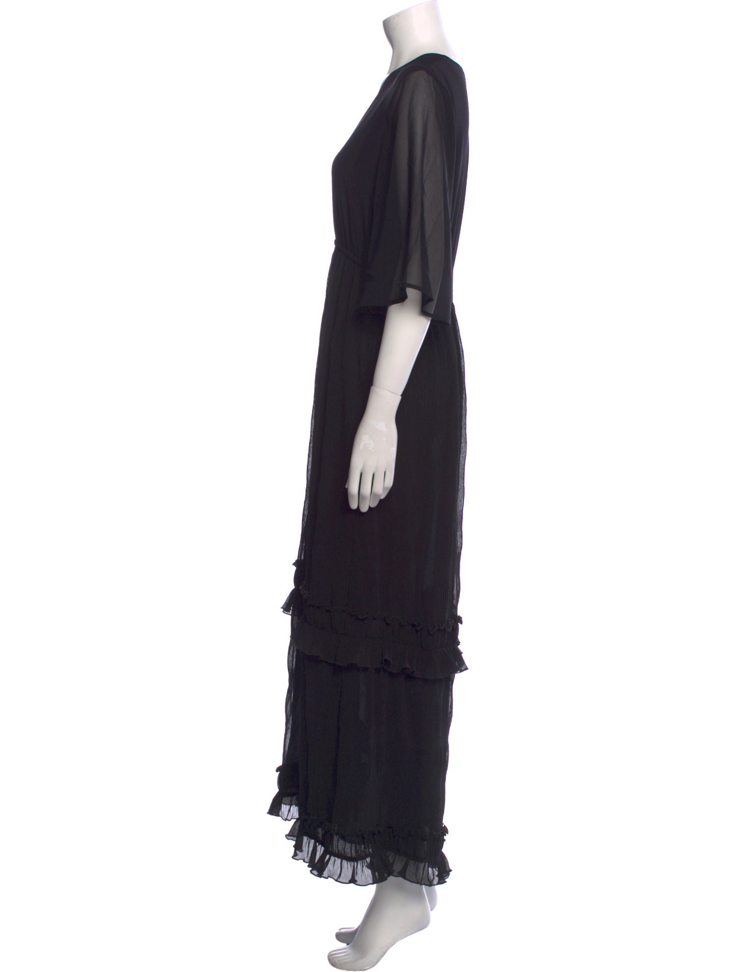 Ganni V-Neck Long Dress w/ Tags
