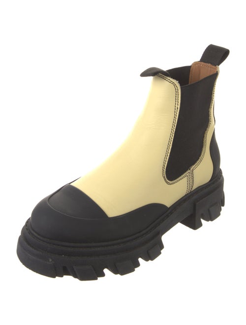 Ganni Leather Combat Boots