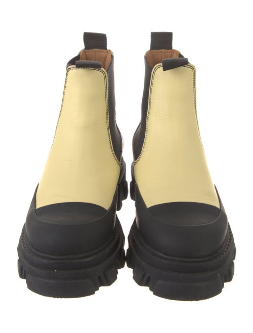 Ganni Leather Combat Boots