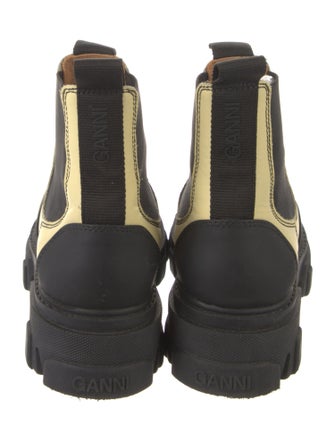 Ganni Leather Combat Boots