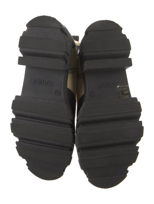 Ganni Leather Combat Boots