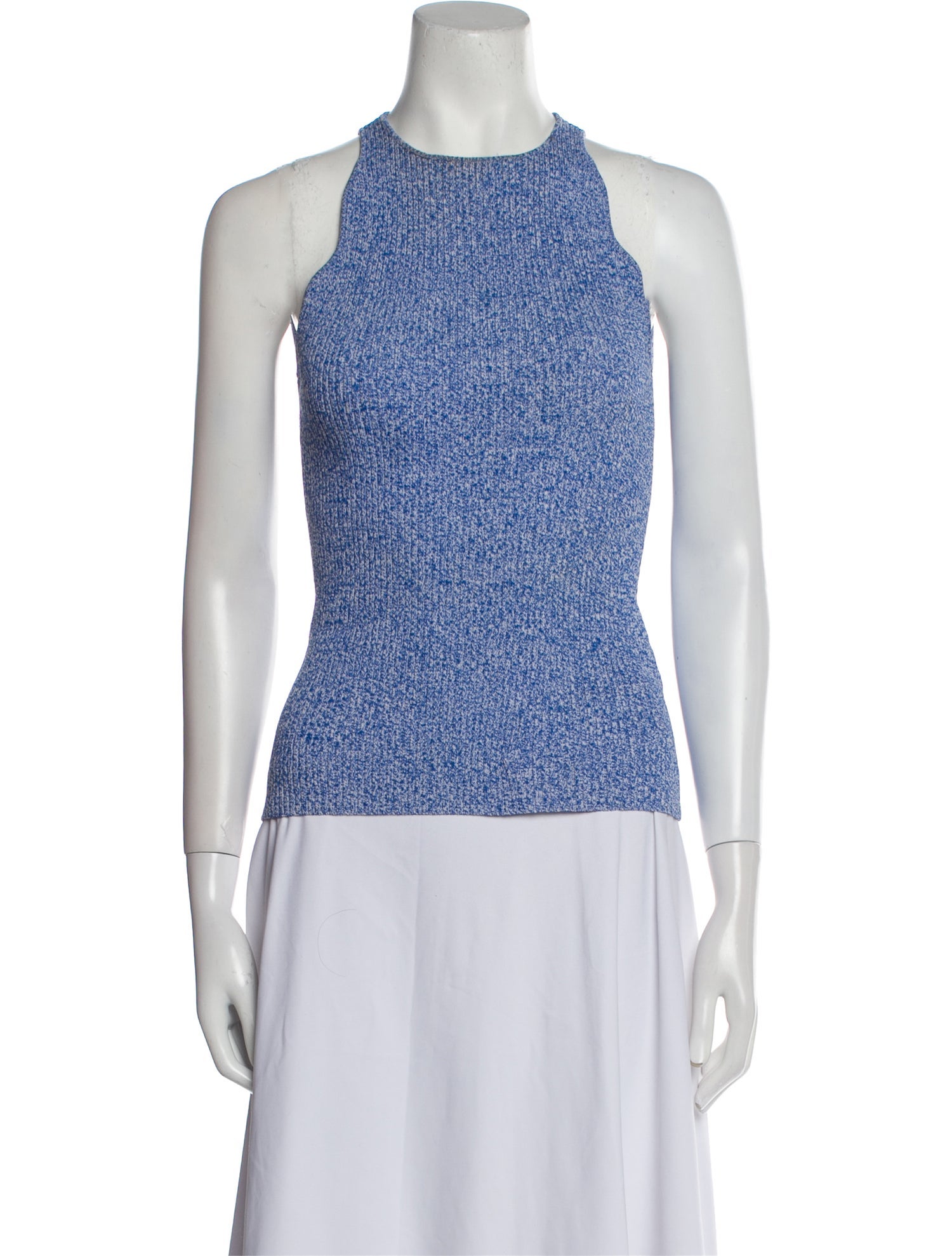 Ganni Crew Neck Sleeveless Top