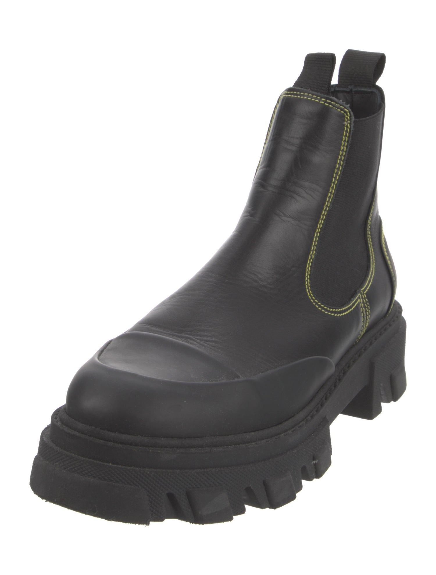 Ganni Leather Chelsea Boots