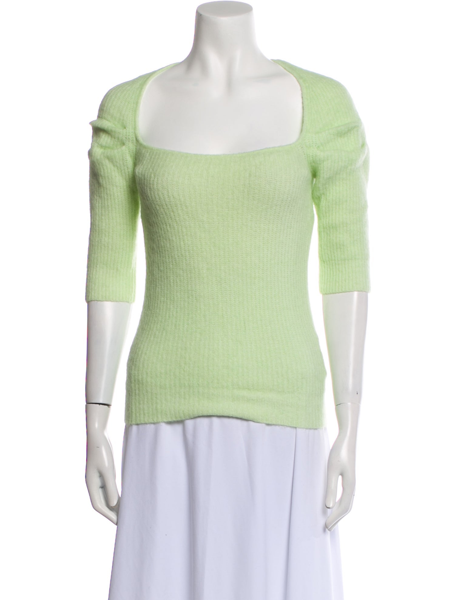 Ganni Square Neckline Sweater