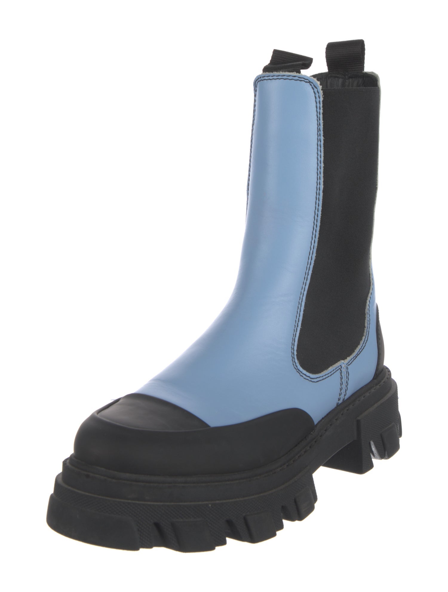 Ganni Leather Chelsea Boots