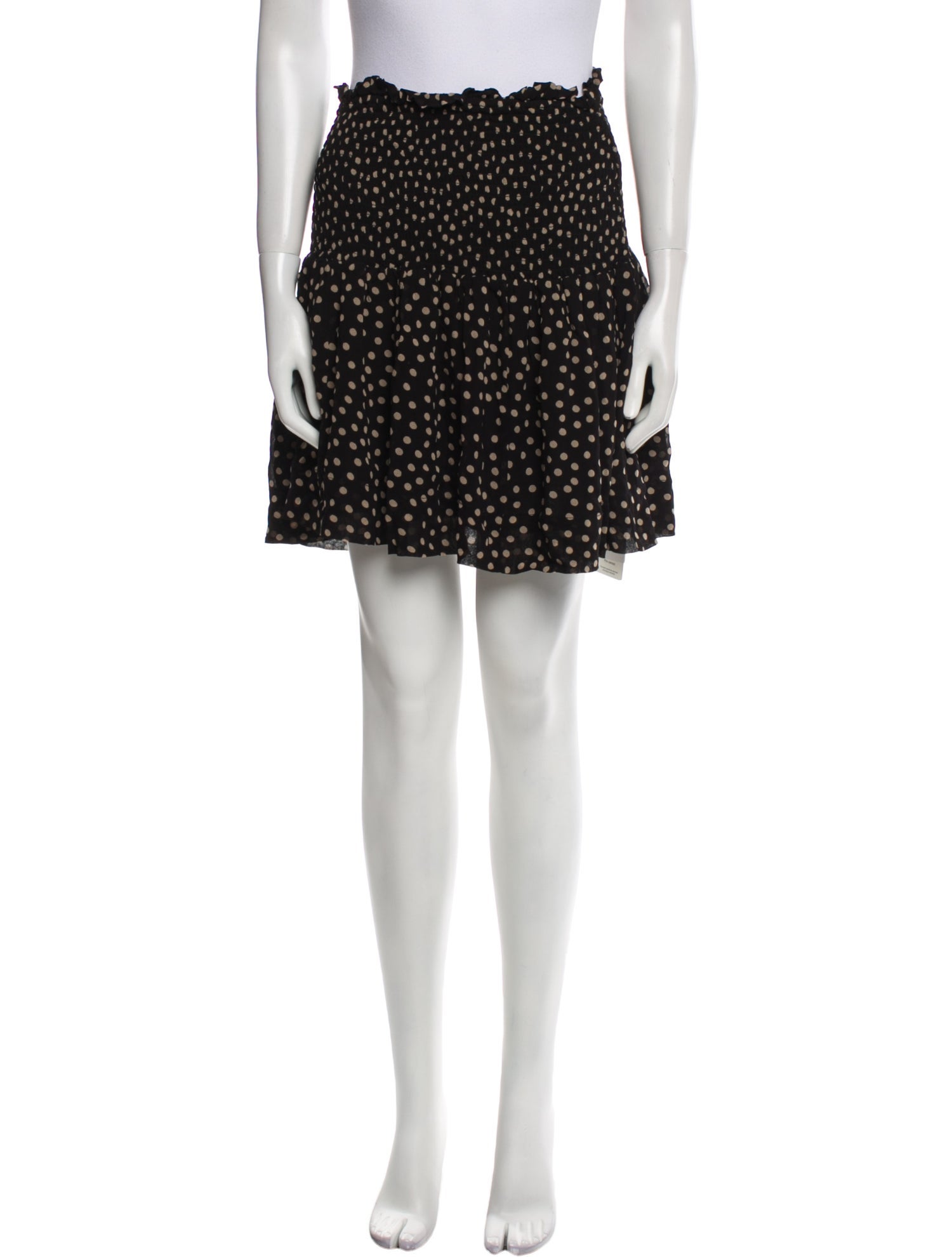 Ganni Polka Dot Print Mini Skirt