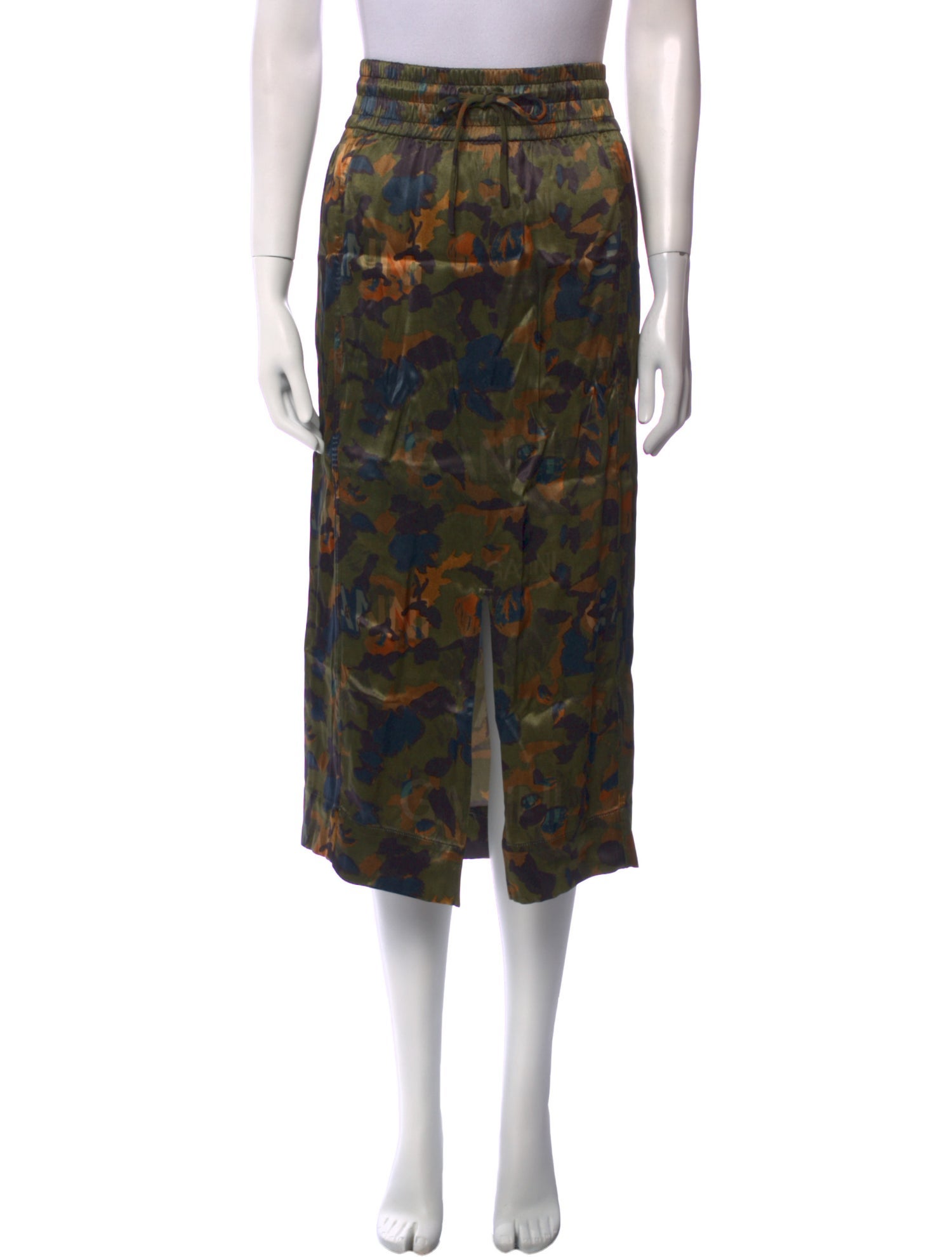 Ganni Printed Midi Length Skirt