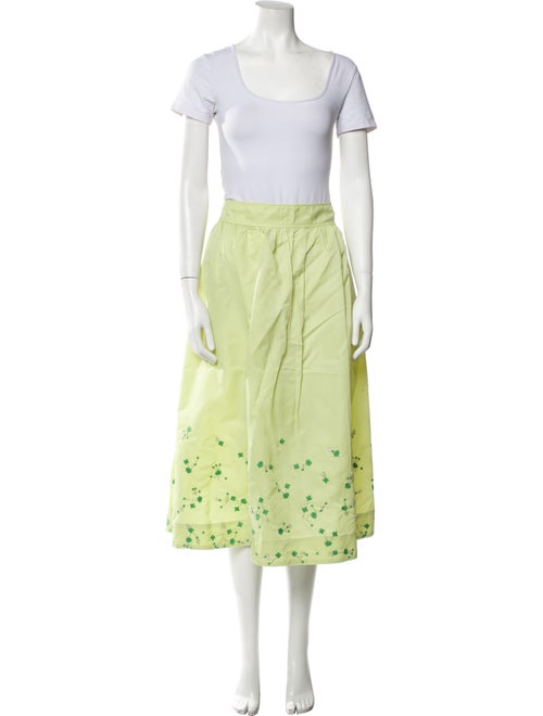 Ganni Linen Patterned Skirt Set