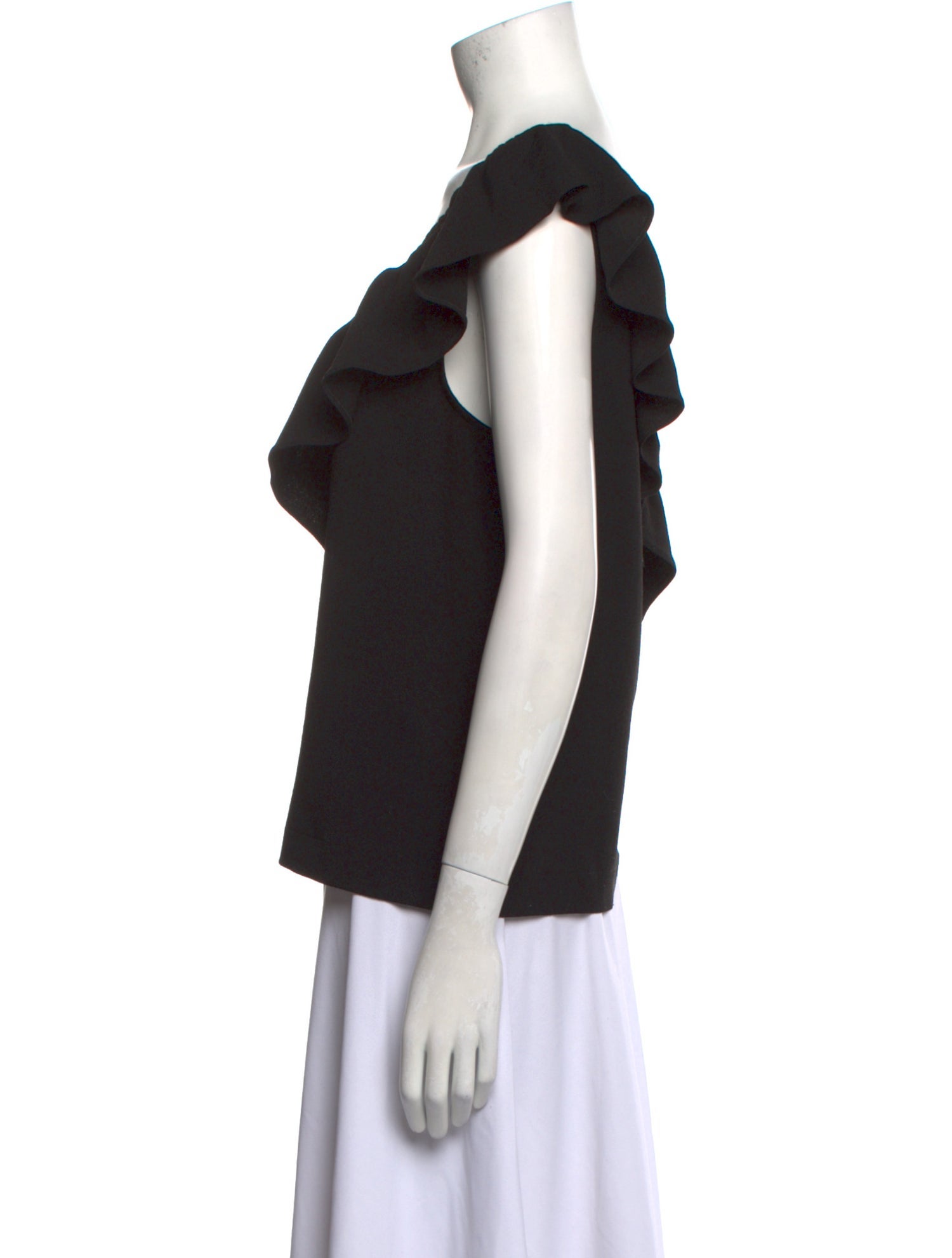 Ganni V-Neck Short Sleeve Top