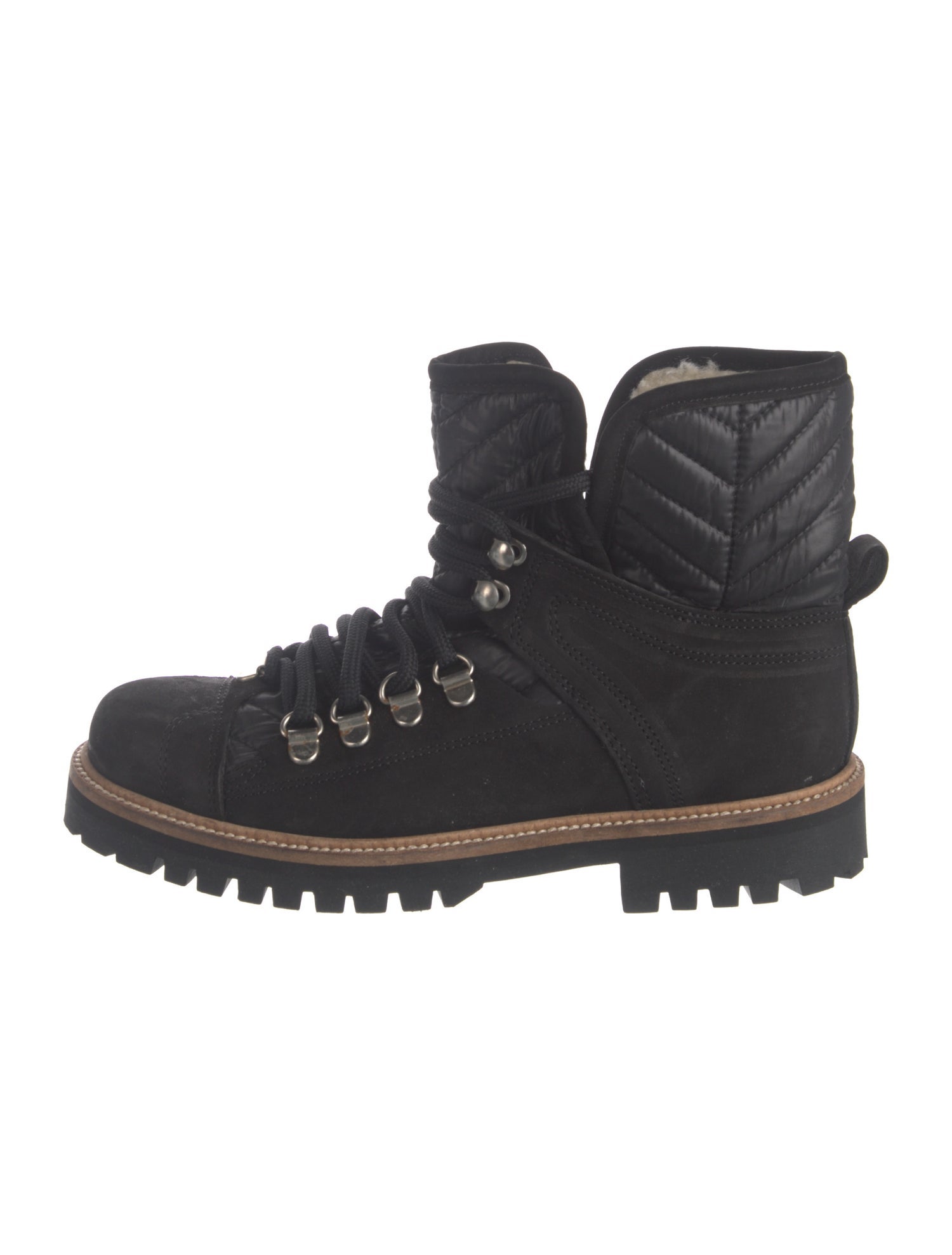 Ganni Suede Combat Boots