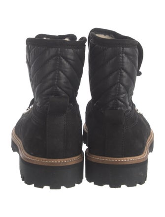 Ganni Suede Combat Boots
