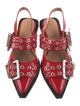 Ganni Lasercut Accents Slingback Flats