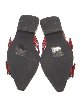 Ganni Lasercut Accents Slingback Flats